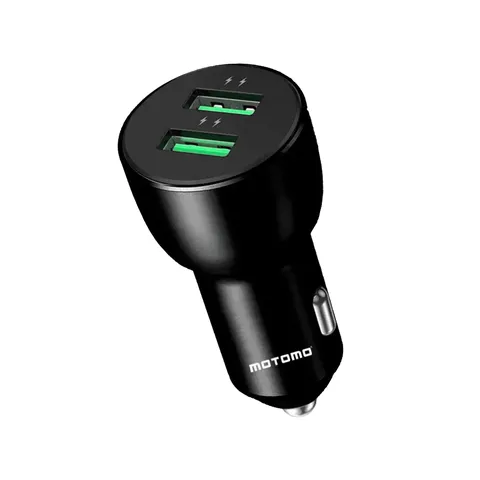 Cargador de Auto 299-1 ABS 2.4A NEGRO 299-1 ABS 2.4A Dual USB Negro