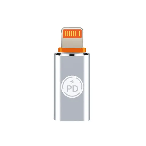 OTG Motomo Adaptador OTG Tipo C a Lightning Plata Adaptador OTG Tipo C a Lightning Plata