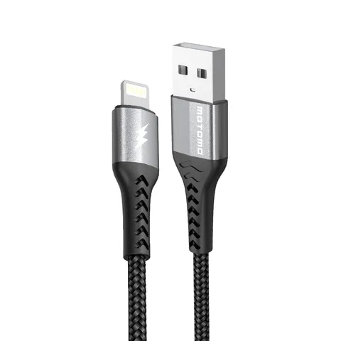 Cable Reforzado Flexible USB a Lightning Mo-Max 2.4A 1000mm Metal Lightning