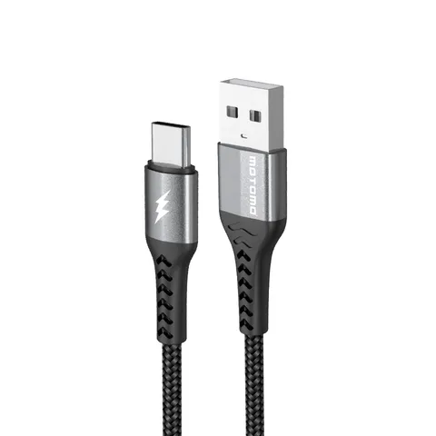 Cable Reforzado Flexible USB a Tipo-c Mo-Max 2.4A 1000mm Metal Tipo C