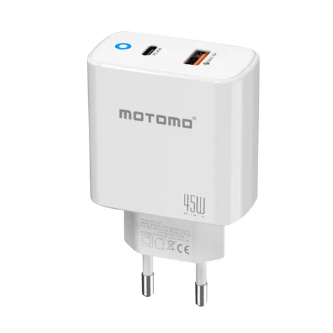 Cargador de Pared Motomo CR45W PD A + C 45W Tipo C Motomo CR45W PD A + C 45W Tipo C
