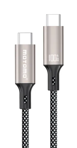 Cable Motomo PD-Max USB-C a USB-C 100W PD-Max 100W 5A 1000mm Tipo C a Tipo C