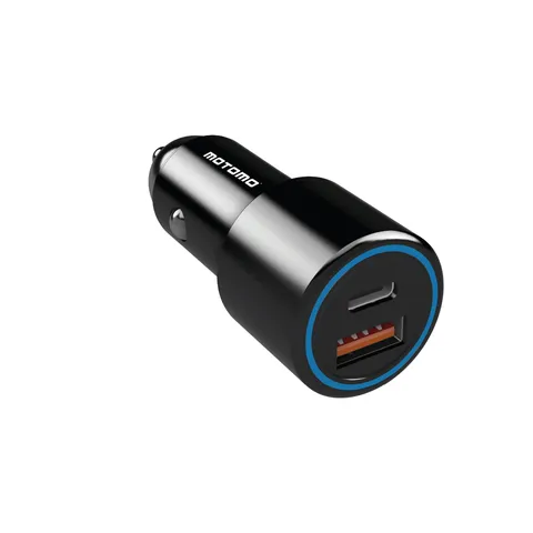 Cargador de Auto Motomo MO-3024 52.5W MO-3024 Dual 52.5W USB-PD Negro