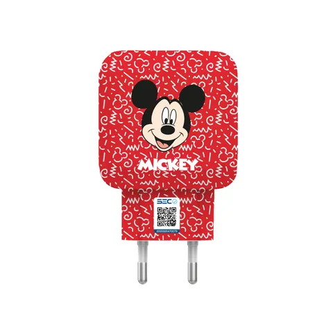 Cargador de Pared Disney Mickey Rojo Micro USB Disney Mickey Rojo Micro USB