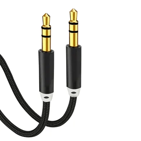 Cable Plug 3.5 2000mm Negro Motomo 3.5MM de 2Mt Negro